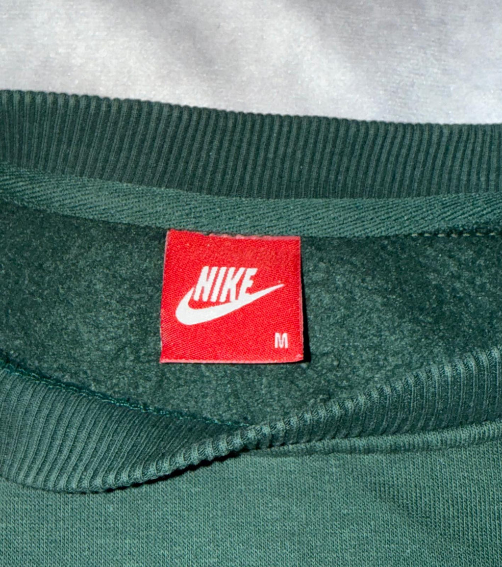 Nike Green Sweater M • Vintage Retro Style • Excellent Condition