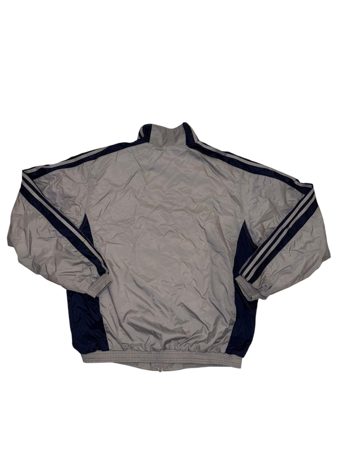 Vintage Adidas New York Yankees Track Jacket – Grey/Navy – Classic 90s Style