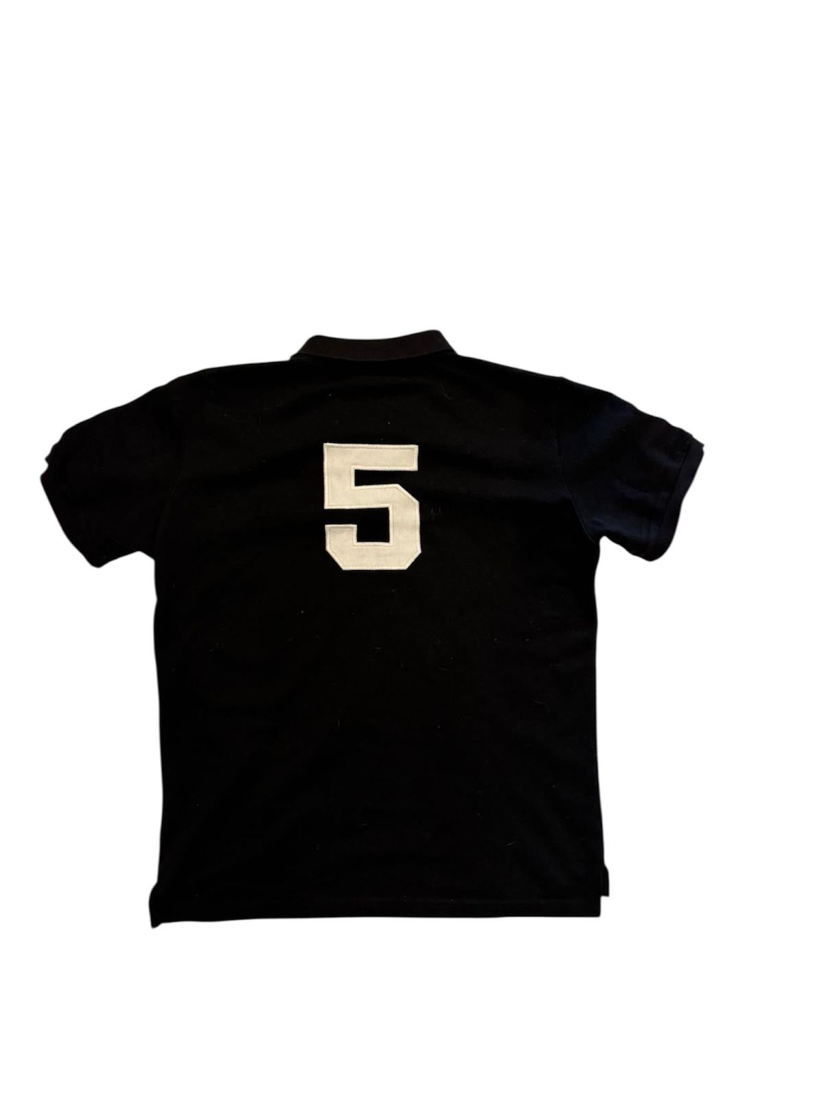 Polo Ralph Lauren ビックポニー NEW YORK M黒 Polo Ralph Lauren Black New York Big Pony Polo Shirt - Fits like